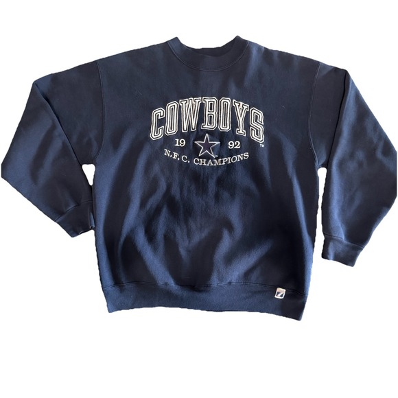 LOGO 7 Other - Dallas Cowboys NFC Champions Vintage 90s Sweatshirt‎ Logo 7 Large USA